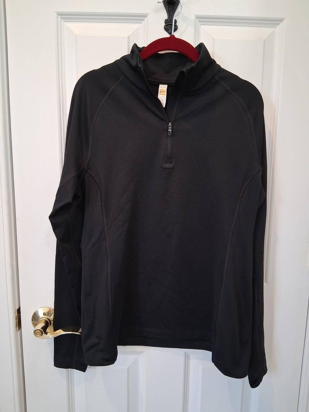 Lole Black Quarter-Zip Long Sleeve Performance Top